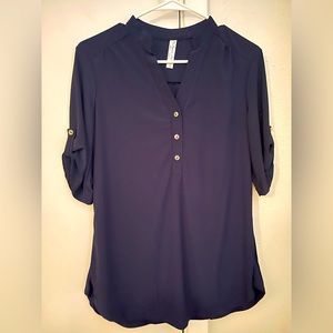 Navy blue blouse size M
